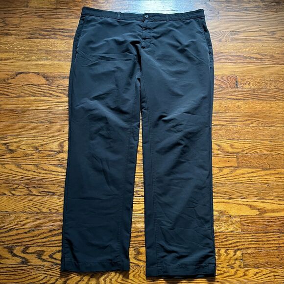 Nike Golf Performance Chinos Men's 38x30 Black Dri-FIT Flat Front Pants Slacks - Picture 1 of 11